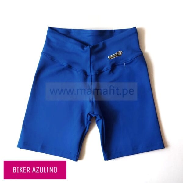 Biker short deportivo azulino -estándar (S-M)