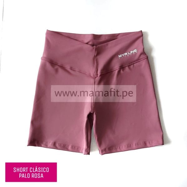 Short deportivo clásico palo rosa (estándar S-M)