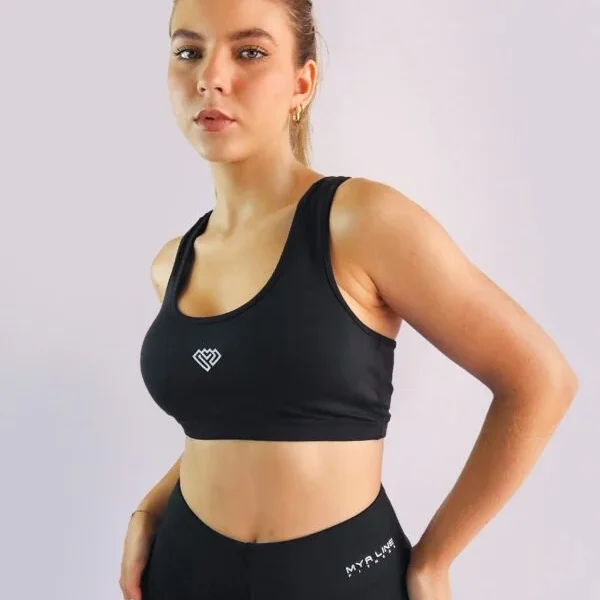 Top clásico deportivo negro - (SM) y L