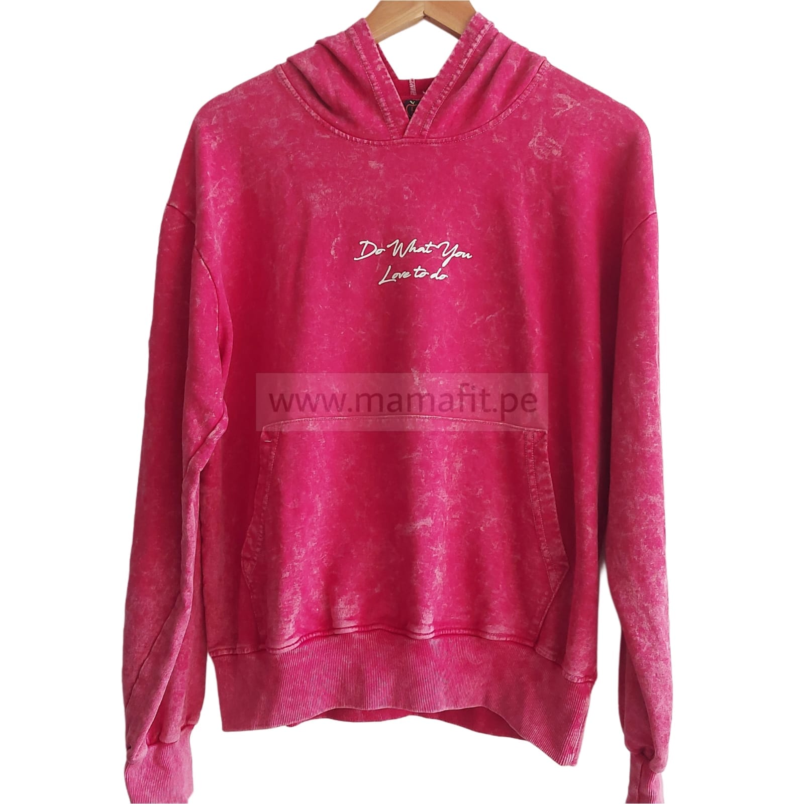 Polera oversize love fucsia