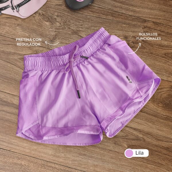 Doble short lila (talla L)