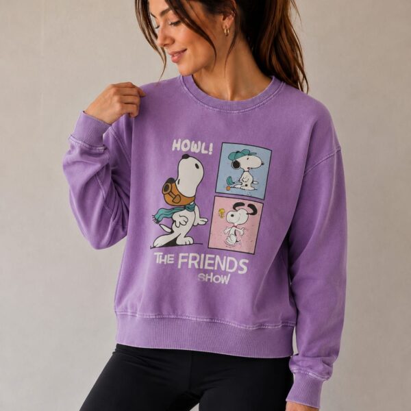 Polera snoopy lila (S-M)