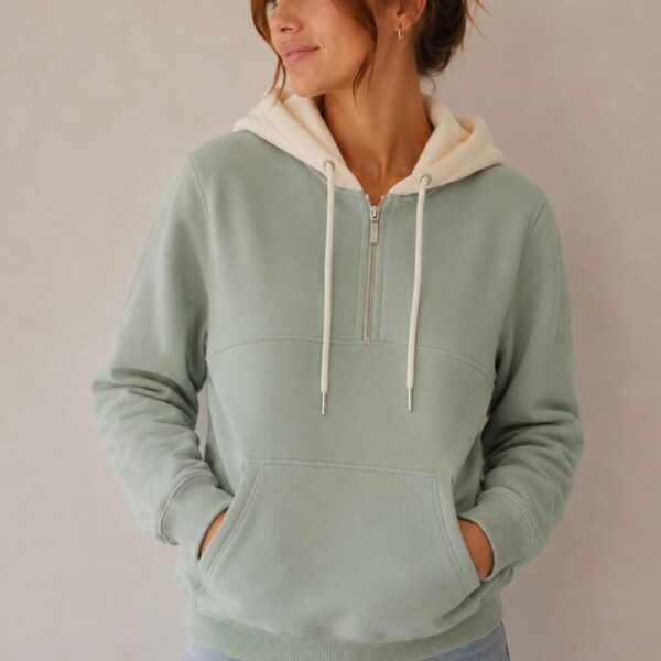 Polera love verde agua (talla M)