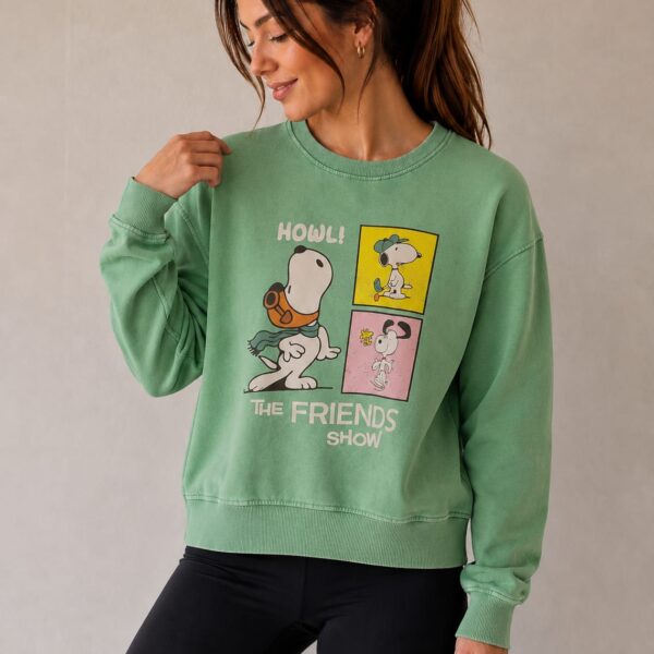 Polera snoopy verde (S-M)