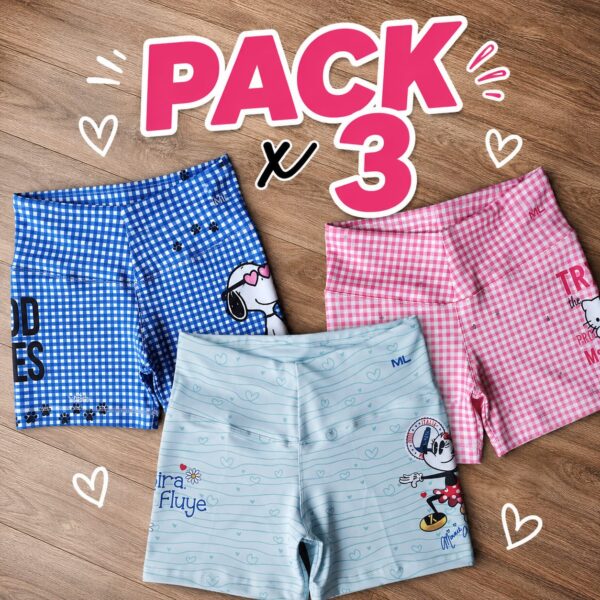 Pack x 3 - Short cómic