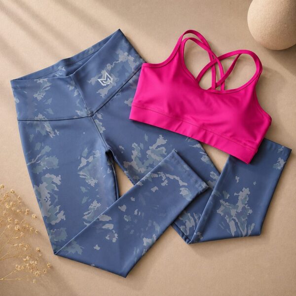 Conjunto print fucsia (talla L)