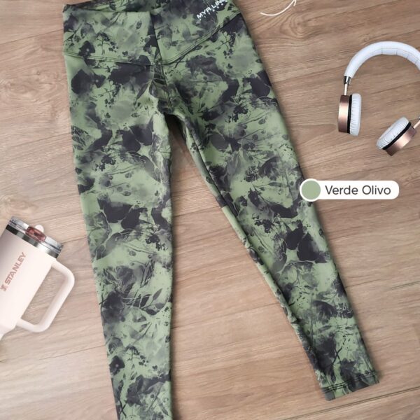 Tobillero print verde (S-M)
